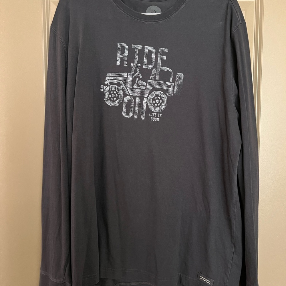 Life is Good Black Long Sleeve Shirt